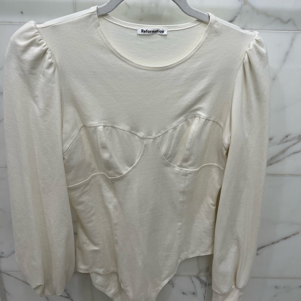 REFORMATION Emery stretch-organic cotton jersey bodysuit - Picture 5 of 6
